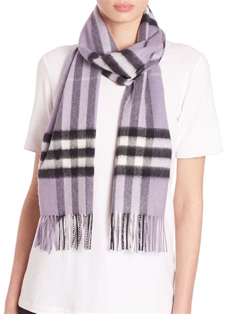 burberry giant-check wool silk scarf purple|The Burberry Scarf .